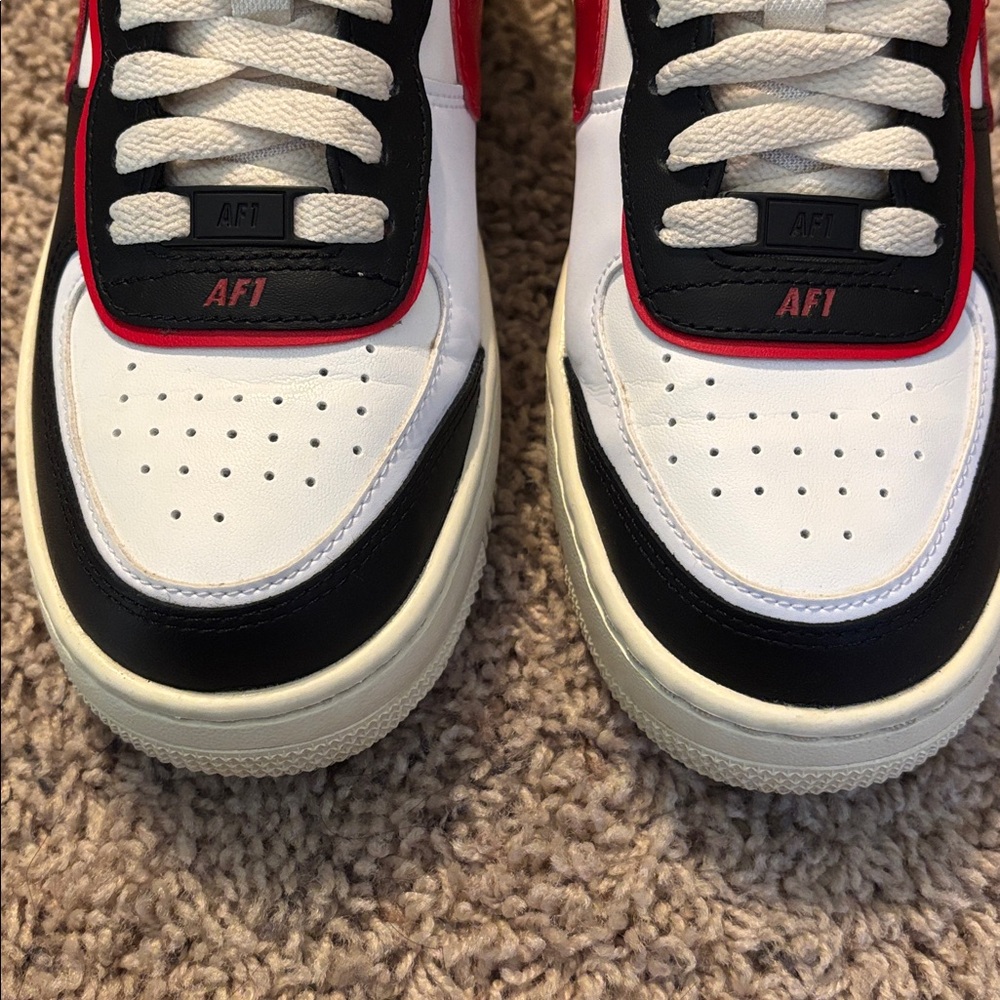 Nike Air Force 1 shadow 6.5 women's white / red - Picture 3 of 8